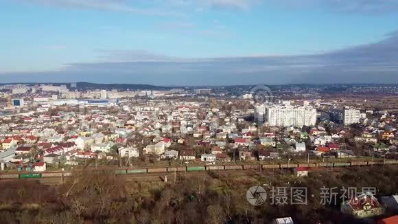 利沃夫城市鸟瞰，乌克兰