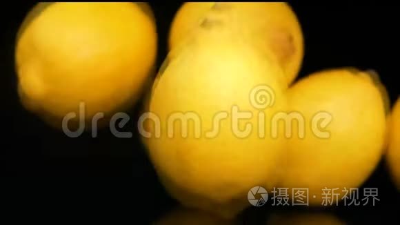 柠檬慢动作的录像视频