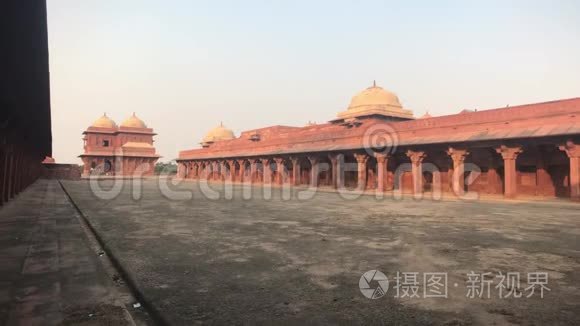 印度Fatehpur Sikri-古城的历史建筑