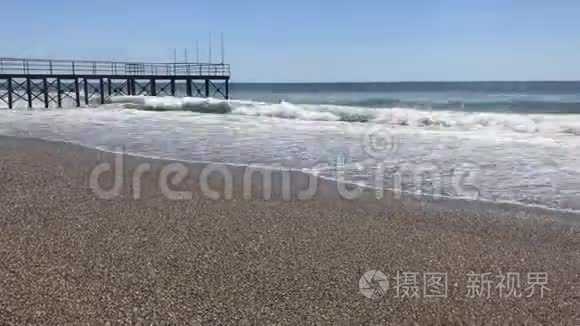 阿拉尼亚海滩时间流逝视频