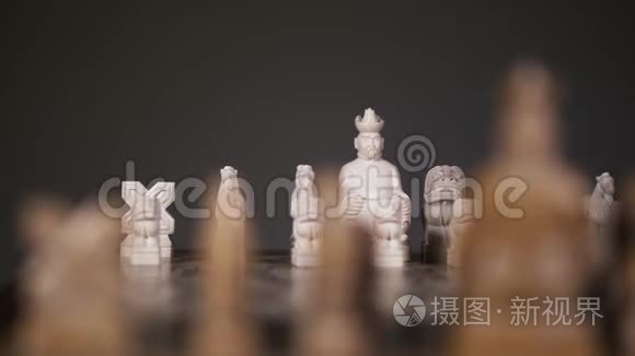 东方棋子特写均为立位，4K比赛开始前..