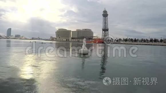 海上港口水域视频