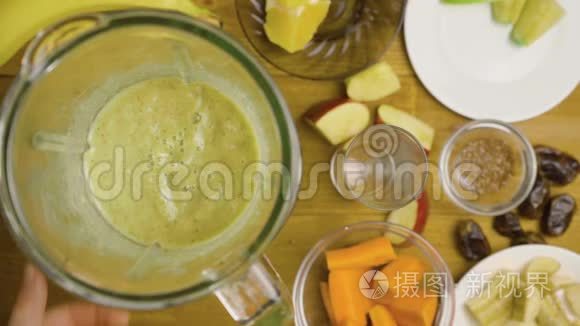 烹饪膳食冰沙的视频视频