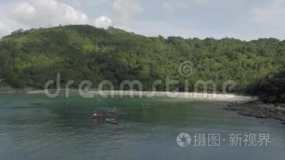 自由海滩普吉岛和旅游游艇视频