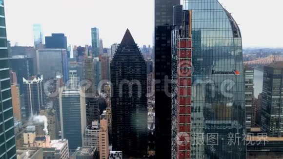 曼哈顿中城的纽约高楼视频