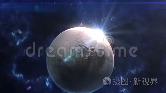 冥王星在太空中揭示视频