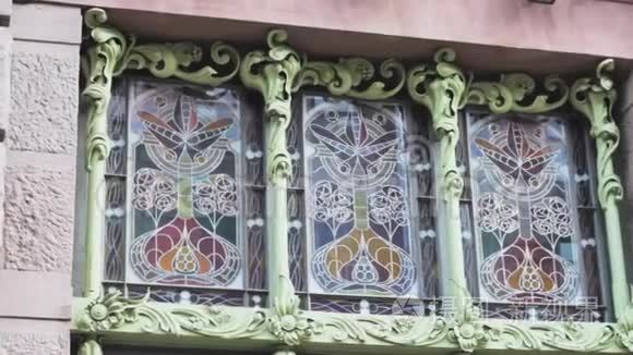 老式古董玻璃窗颜色