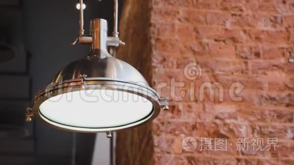 灯砖墙灯笼餐厅设计室内视频