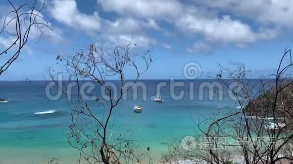 巴西最美丽的桑丘海滩录像视频