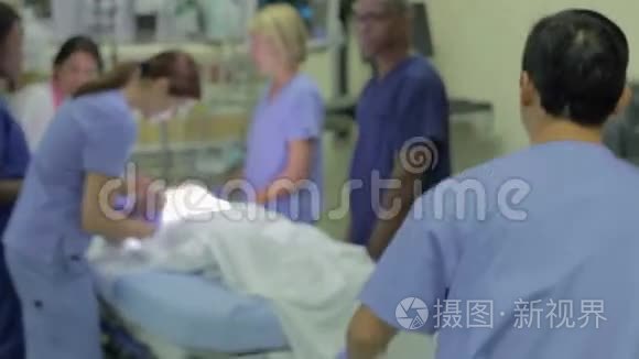 急诊室病人医疗小组工作视频