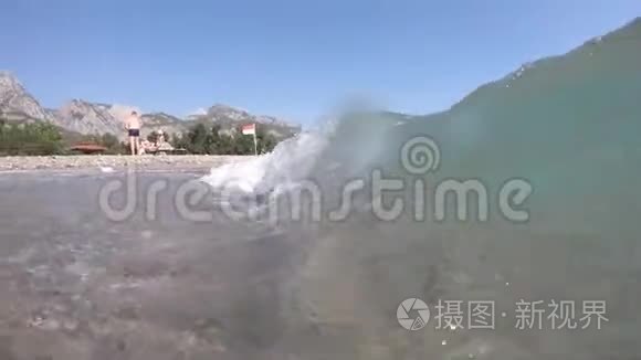 海上波浪反演的慢运动视频视频