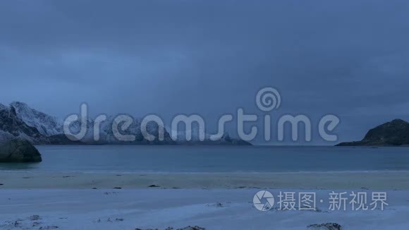 洛福顿冬季海滩