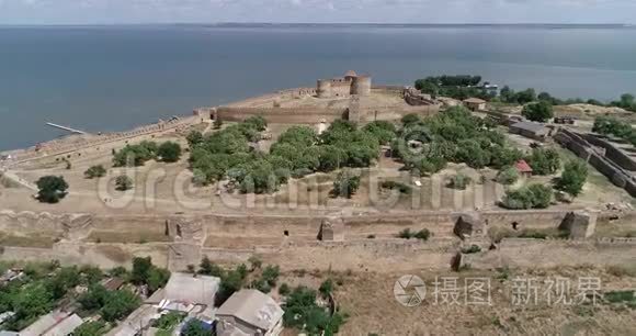 中世纪的海滨堡垒视频