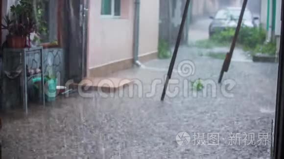 在街上遇到大雨视频