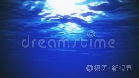 海洋水位动画背景下的速度视频