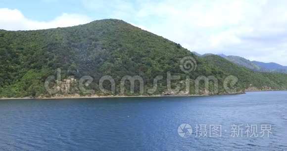 新西兰库克海峡的宁静场景视频