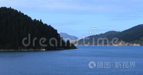 新西兰库克海峡美丽景色视频