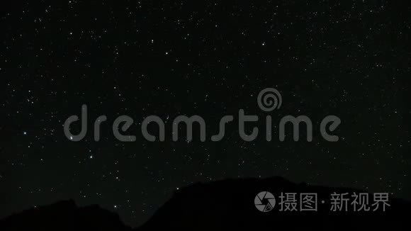 星空旋转。