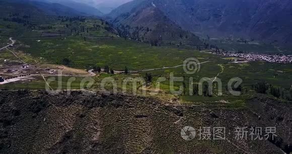 南美洲秘鲁科尔卡峡谷全景视频