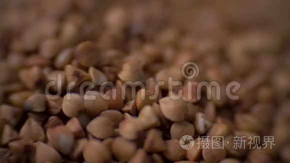 旋转生荞麦。 。 食物录像