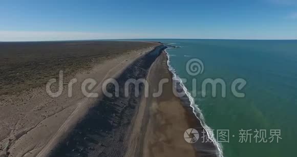 南大西洋海滩飞过视频