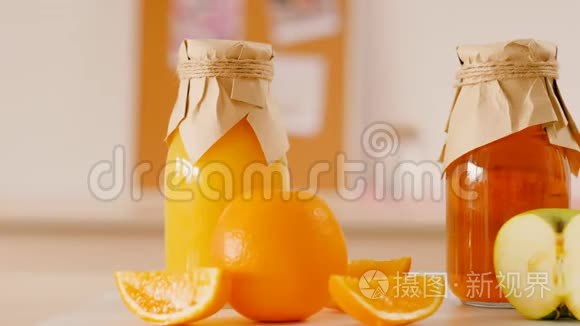 橙汁苹果汁水果营养视频