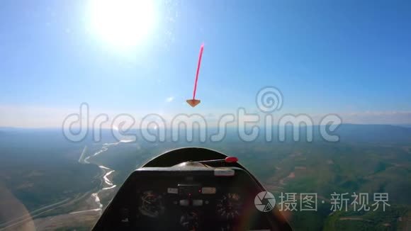小型私人飞机或滑翔机驾驶员视频