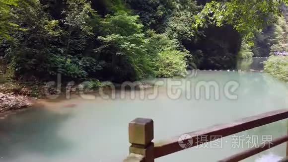中国大峡谷沿河步行道视频
