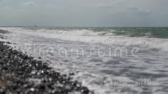 海洋波的电影慢镜头
