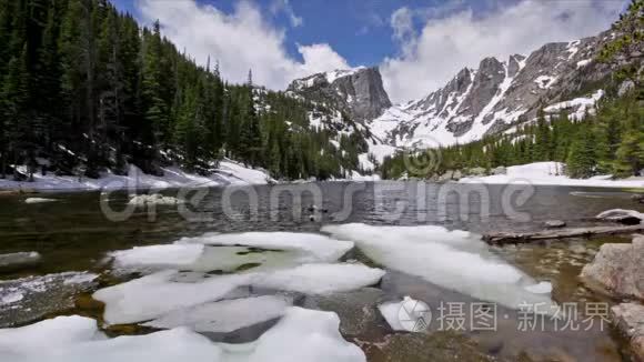 美国落基山国家公园梦幻湖视频