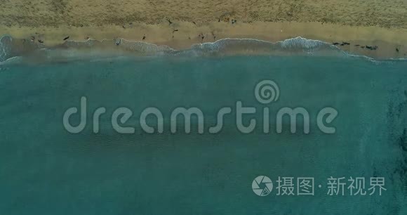 海滩顶景拍摄视频