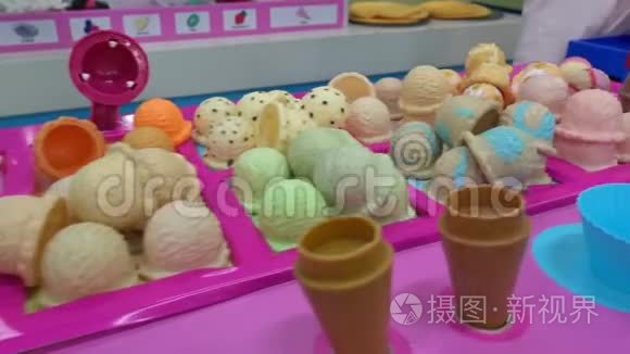 寿司食品冰淇淋玩具店视频