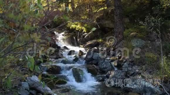 一条大山河的美丽景观视频