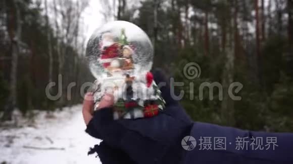 传统的奥地利节日雪球视频