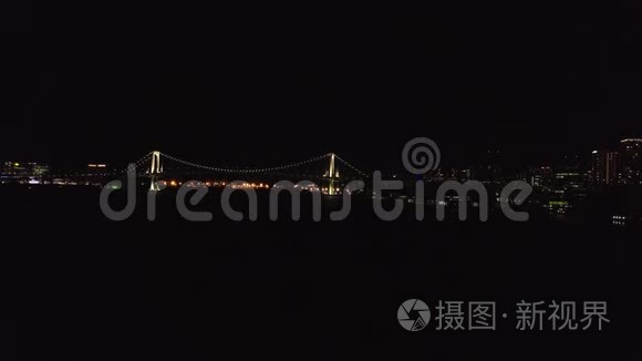 东京之夜的鸟瞰图视频