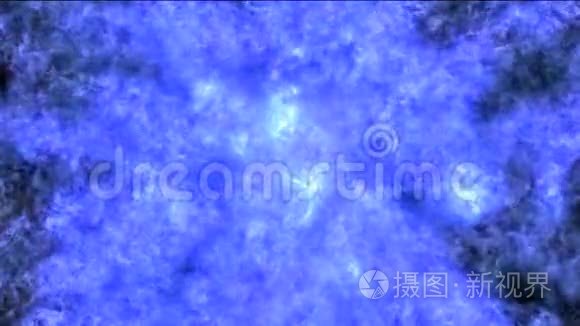 蓝色粒子空间视频