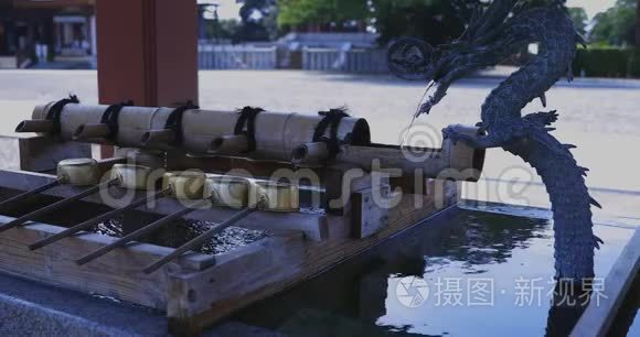 东京池井鸿蒙寺净化槽洗手视频