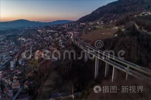 高速公路桥梁超垂射击视频