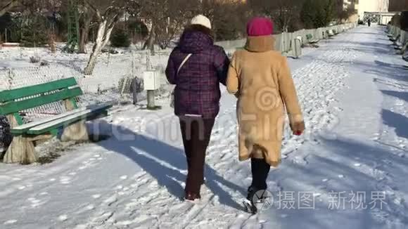 在大雪纷飞的冬天里视频