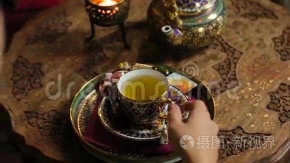 泰国风格的茶视频