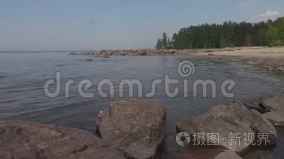 芬兰海湾落基海岸夏日视频