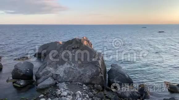 石滩和黑海景观视频