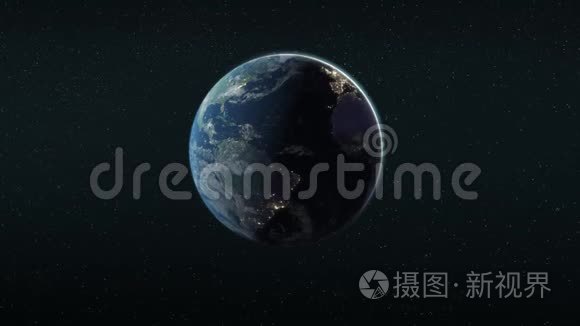 太空地球动画视频