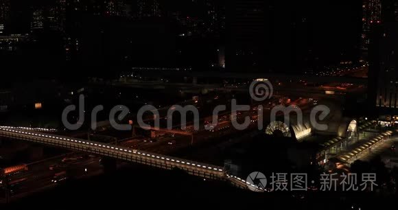 东京阿里阿克市区的夜景