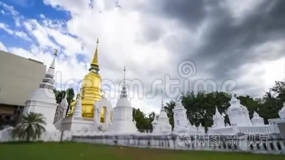 泰国清迈的美丽时光道寺