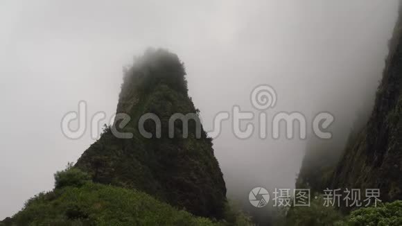 夏威夷毛伊岛的姚谷视频