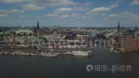 汉堡港美景视频