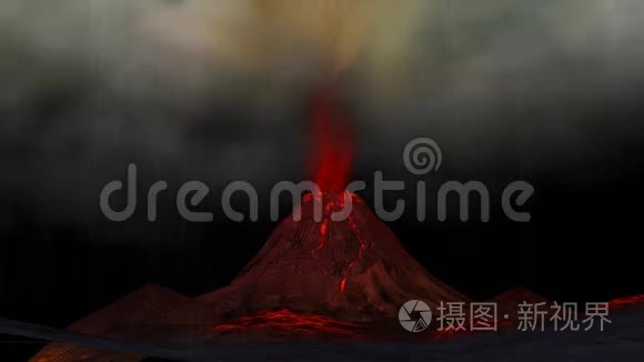 火山爆发视频