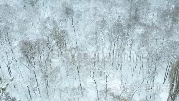 雪域公园空中全景拍摄