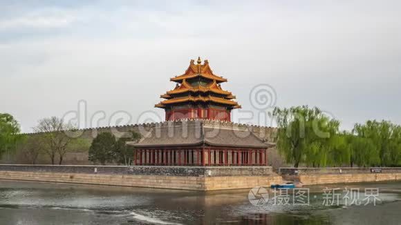 中国北京紫禁城地标的延时视频视频